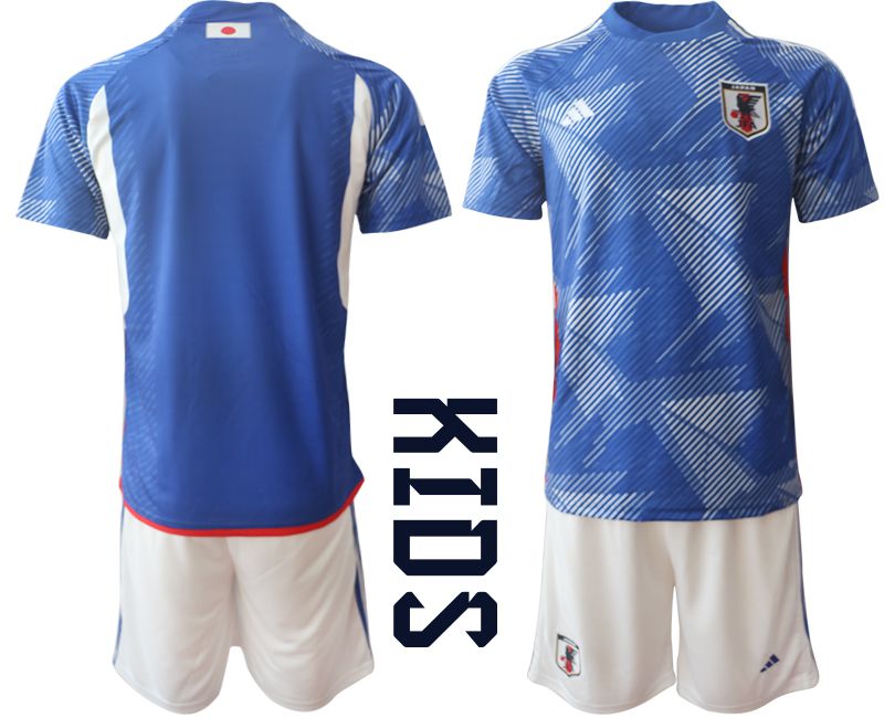 Youth 2022 World Cup National Team Japan home blank blue Soccer Jersey